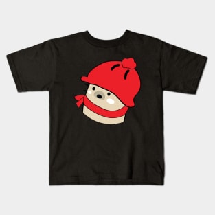 Mochie in winter hat Kids T-Shirt